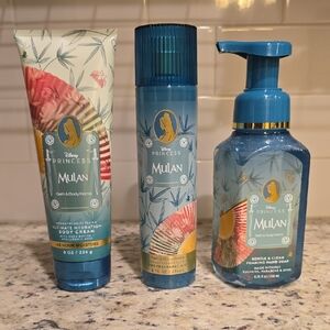 Disney Princess Mulan Moisturizer & Body Oil Set - Blue and Gold